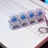 4-Key Keycap Tester Keyboard Clicks Toy With LED Lights Keyboard Clicks For Anxiety Relief And Focusing Enhancement