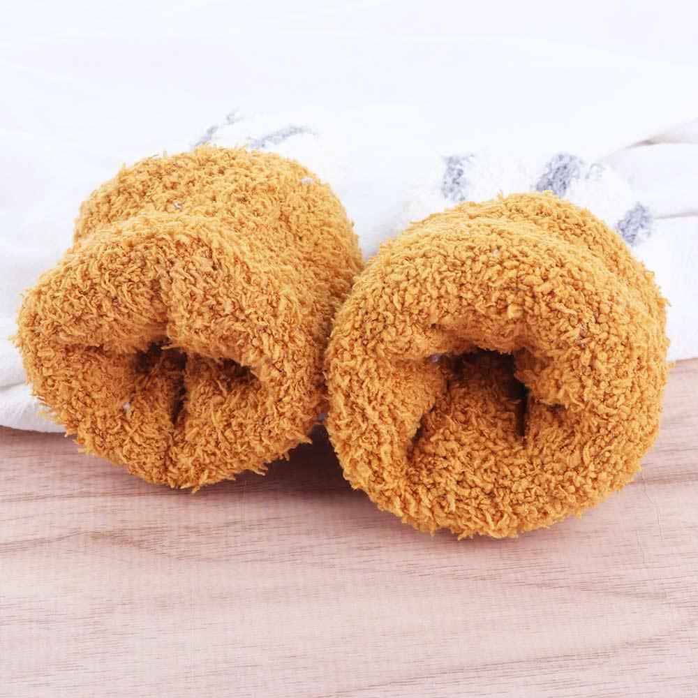Women Fashion Plush Winter Soft Cat Paw Sleeping Socks Floor Socks Coral velvet socks