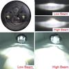 7" Off-road 4-LED Modified Motorcycle Headlight with Angel Eyes - High/Low Beam