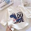 Trendy Little Boy 2025 Long-Sleeved Cotton T-Shirt - Stylish Spring & Autumn Wear