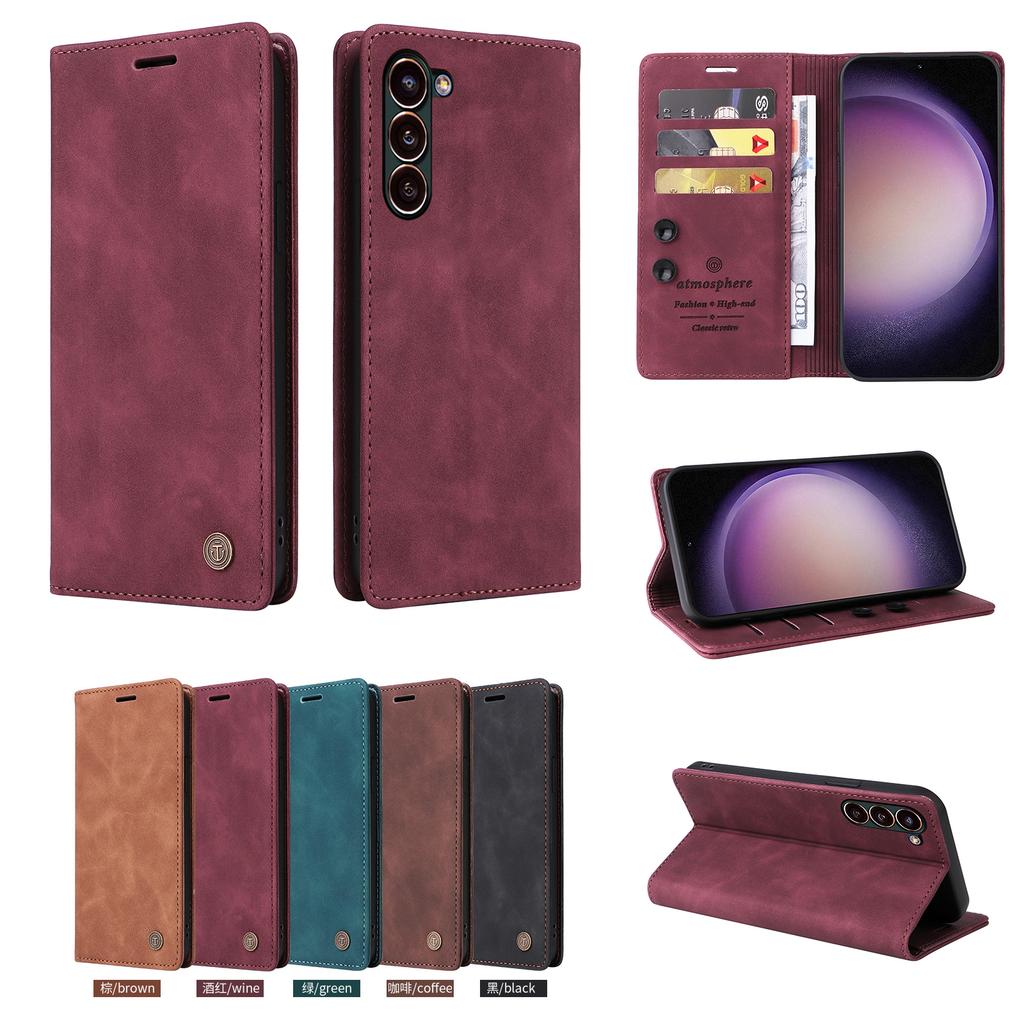 Étui à rabat en cuir pour Samsung Galaxy S25 S24 S23 S22 S21 S20 Ultra FE S10 S9 S8 Plus S25 Egde S20 Lite Housse Portefeuille Funda