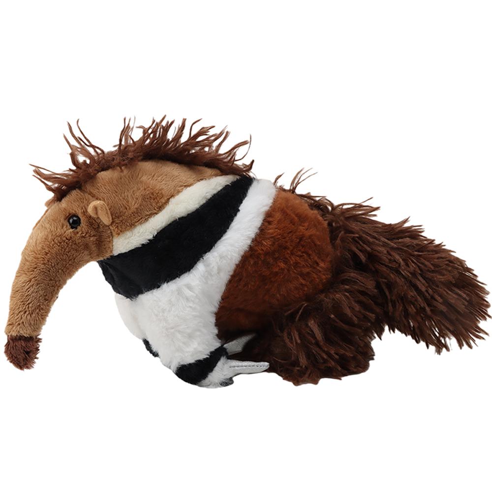 25cm Giant Anteater Plush Toys High Fidelity Simulation Soft Anteater Toys Cute Forest Animals Dolls Kids Toys Birthday Gifts