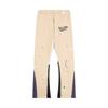 Gallery Dept Pantalon de survêtement décontracté style high street à cordon de serrage, splicing à éclaboussures d'encre peint à la main, légèrement tiré, pantalon de sport ample pour hommes et femmes