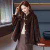 Elegant Mink Velvet Autumn/Winter Coat for Middle-Aged and Elderly Women
