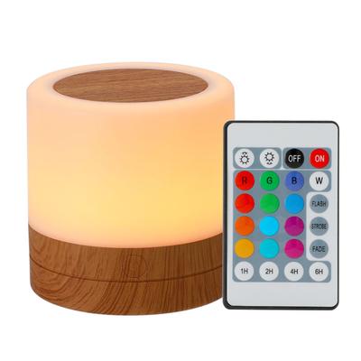 Desktop-LEDs, buntes Nachtlicht, Schlafzimmer, Nachttisch, USB, berührende RGB-Nachtlampe mit Fernbedienung