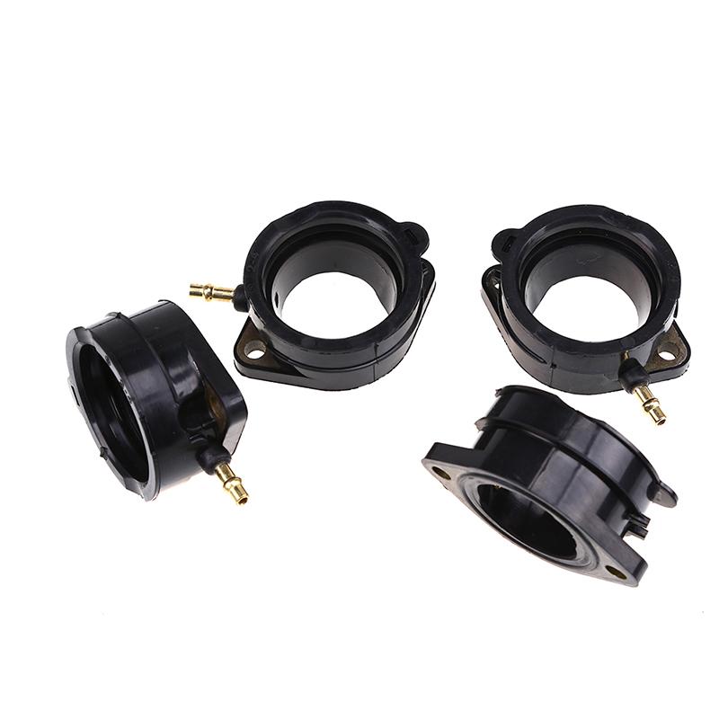 4Pcs Rubber Carburetor Intake Manifold Boot Joints Engine Insulator Adapters Replacements for Kawasaki ZX1200C ZX1100C ZX1100D