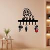 Metal Dog Wall Hook Coat Key Rack Pet Decor Entryway Storage