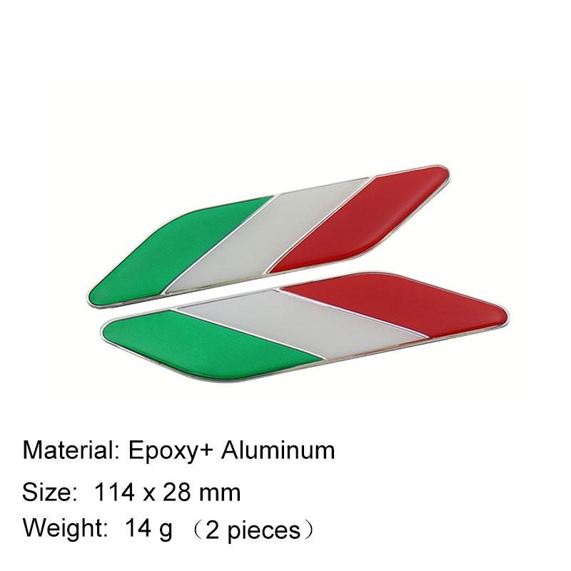 Premium Italy Italian National Flag for Laptop Wall SUV Off Road car Engine Hood Fender trunk Tail Rear Decal Emblem Badge Sticker