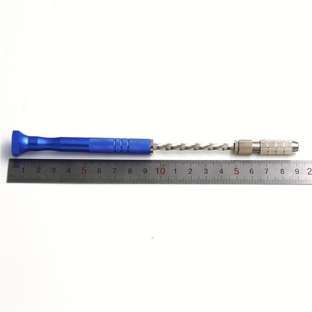 Blue Extended Semi-automatic 0.5-3mm Hand Twist Drill Amber Plastic Circuit Board Drilling Tool Twist Drill Set