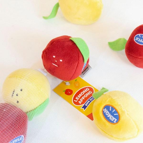 Dingdog Pet Gaeruts Sada pískacích hraček Lemon Aepong + pohlednice, smíšené barvy, 1 sada