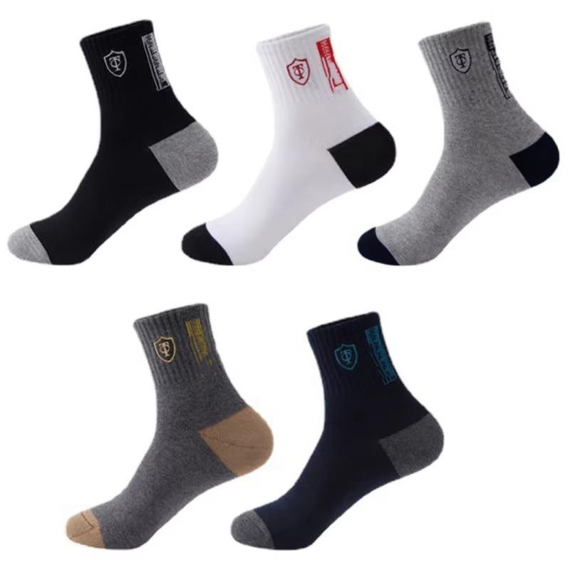 10 Pairs Breathable Cotton Sports Stockings Men Bamboo Fiber Autumn And Winter Men Socks Sweat Absorption Deodorant Business Sox