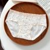 Women Mid Waist Pure Cotton Antibacterial Extended Crotch Plus Size Underwear