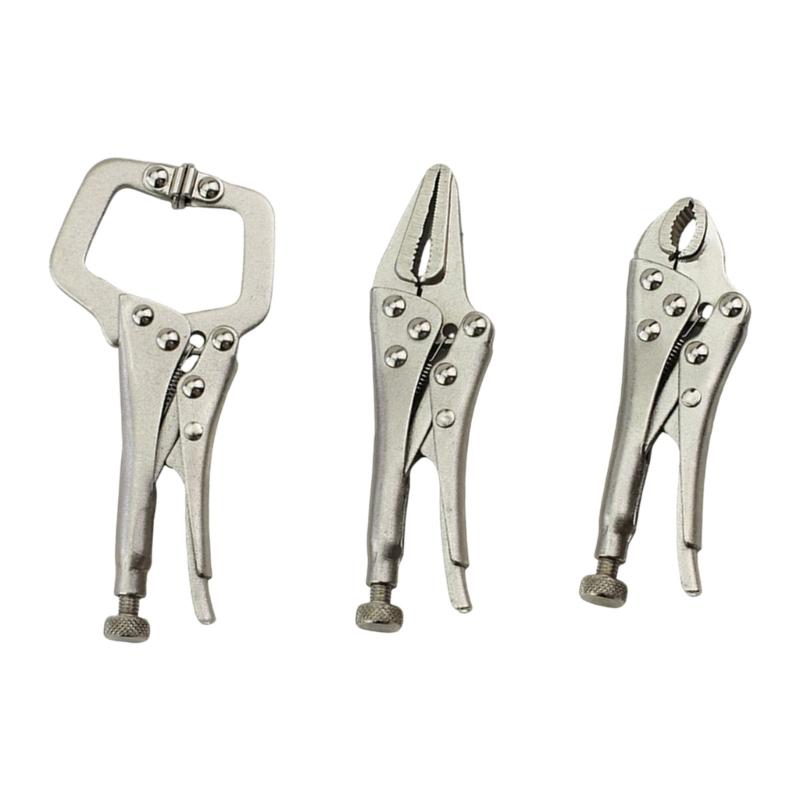 Pack of 3 Reliable Grip Tool Woodworking Pliers for Fixed Pressure Application in Various Industrial and Home Scenario 1