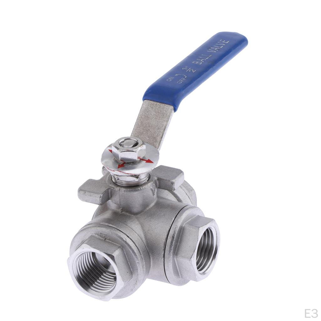 Stainless Steel 304 Heavy Duty for Water, Oil, and Gas with Blue Locking Handles