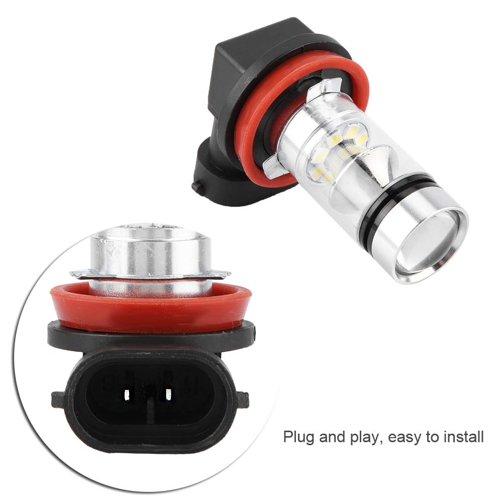 KIMISS H11 H8 LED Fog Bulb-100W 20LEDs Car Fog Lamp Headlight Bulb White