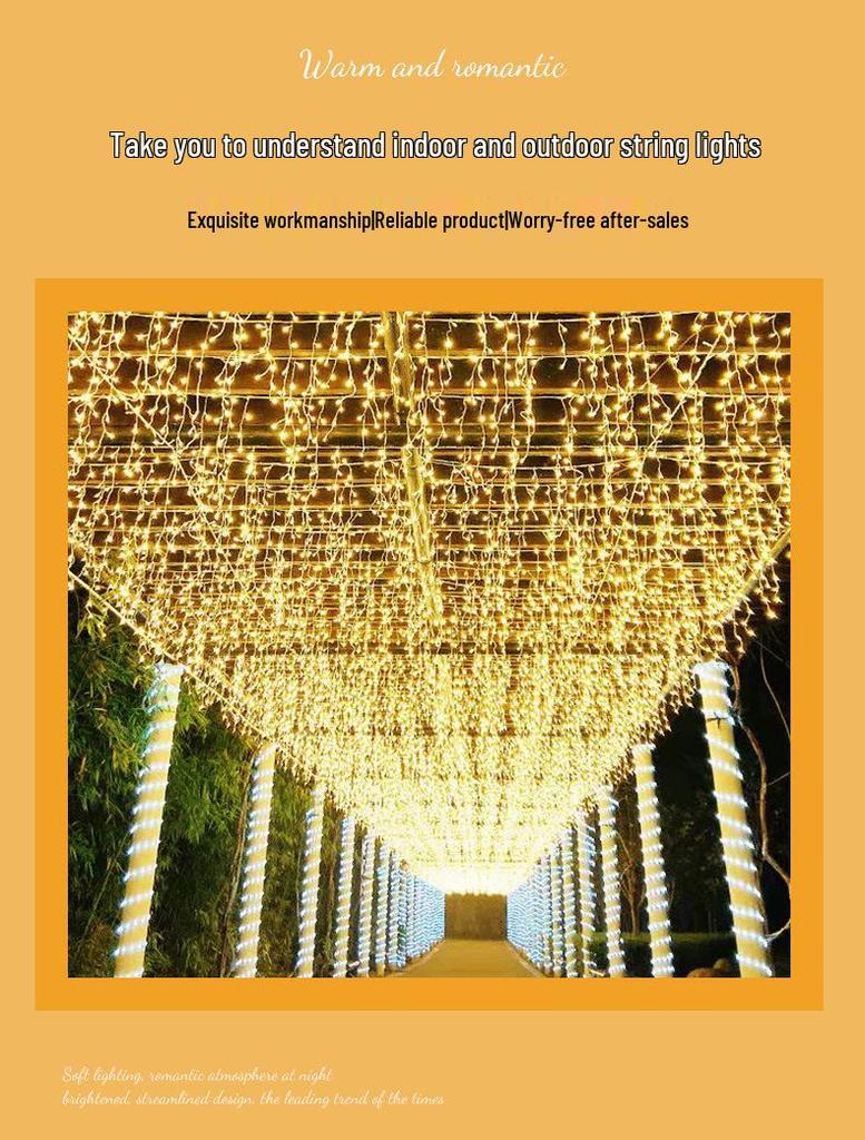 Starry Sky Waterproof Icicle Curtain Fairy Lights for Outdoor Decoration