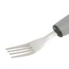 4pcs Stainless Steel Utensils Fork Spoons Set Wide Rubber Handle Tableware Set for Household