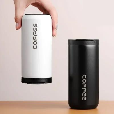 Bottiglia Termos per Caffè in Acciaio Inossidabile 400ML Tazza Termica Antigoccia Borracce Sottovuoto per Auto Tazza da Caffè da Viaggio Portatile Bottiglie Termiche