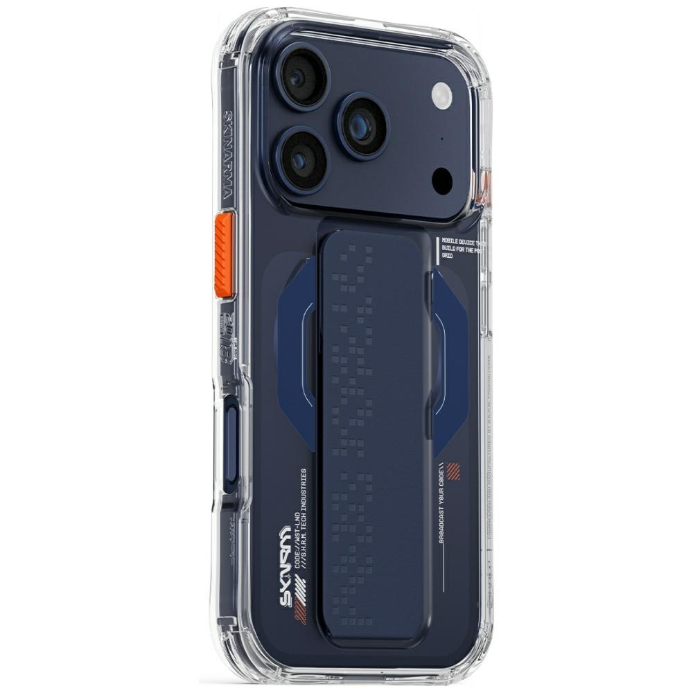 Etui Skinarma Haxa für iPhone 17 Pro      Magnetisches Laden + Griffständer blau