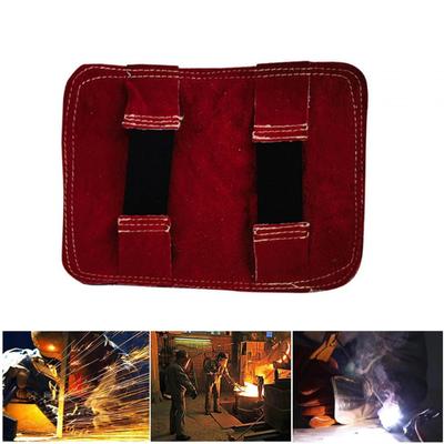 Aluminized Back Welding Hand Pad Leather Heat Glove for Cutting Welder Furnace