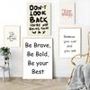 1PC Inspirational Quotes Poster Self-adhesive Art Waterproof Paper Sticker Coffee House Bar Room Wall Decor