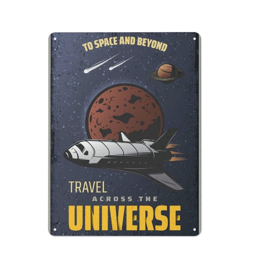 1 Pack Aged Retro Metal Sign with Distressed Rust Look for Interior Design Corners, Options Include 20x30cm or 30x40cm