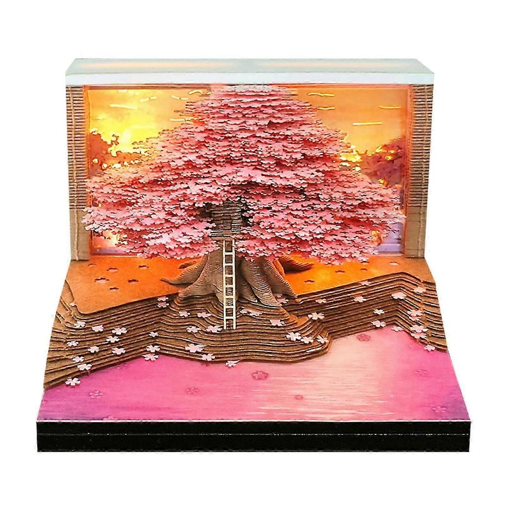 3D Calendar 2026 Cherry Tree Omoshiroi Block 3D Memo Pads Great Presents