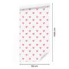 Hearts Wallpaper White and Coral 50x1000