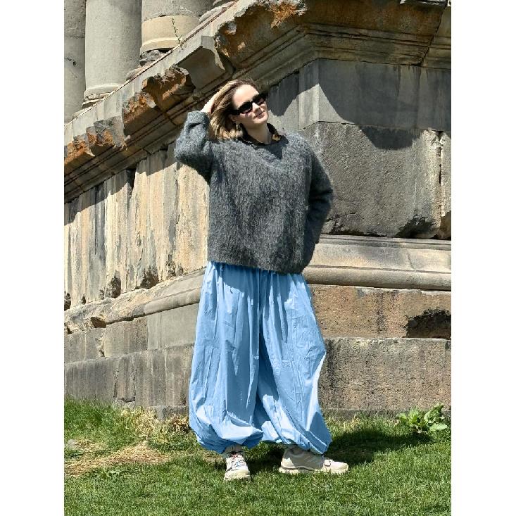 Modne Hip-Hopowe Casualowe Spodnie Haremki Wiosna i Lato Damskie Taniec Uliczny Osobiste Y2k Balonowe Bufiaste Sensoryczne Bawełniane Elastyczne Spodnie