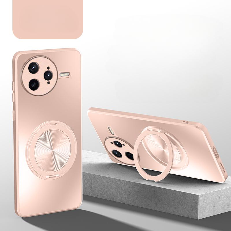 For POCO F7 Ultra Matte Case Luxury Magnetic for Magsafe Wireless Charge Ring Holder Shockproof Phone Back Cover for POCO F7 Pro