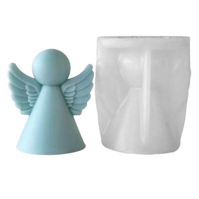 Angel Resin Mold 3D Angel-Shaped Molds for Epoxy Resin Non Stick Craft-Making Tool for Clay Cement Dessert Chocolate Muffin Wax