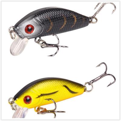 1 Stück Minnow Angelköder 50mm 4.2g Hardbait Jigköder Karpfen Streifenbarsch Angelgerät Angelköder Karpfenköder