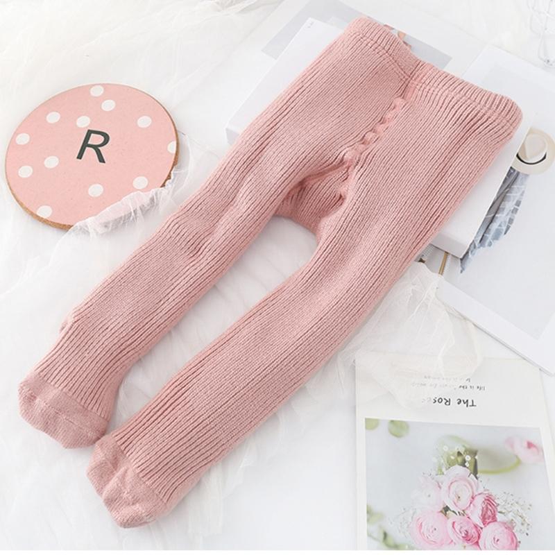 Girls Stretchy Tights Pantyhose Warm Leggings Baby Leg Warmers Children Autumn Winter Soft Knitting Pantihose Stockings