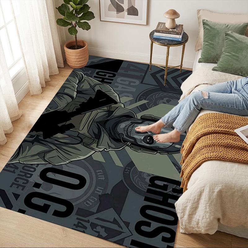 Ghost Force Living Room Nonslip Area Rug Soft Carpet For Bedroom Game Playroom Sofa Office Home Decor Doormat Christmas Gift C9291609
