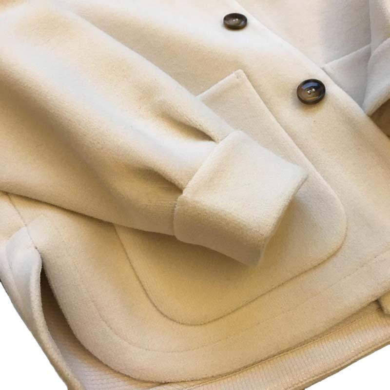 Plus Size Women's Hooded Knit Wool Cardigan - Faux Two-Piece Outerwear for Autumn/Winter