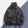 New two-open flight jacket men's spring and autumn live broadcast top leather jacket tooling casual more