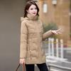 Women's medium and long cotton-padded clothes, new slim-fitting down cotton-padded clothes, hooded winter cotton-padded jackets, trendy.