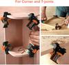 Angle Clamps 4pcs Adjustable 90 Degree Clamps Multifunctional Spring Loaded Swing Corner Clip Fixer
