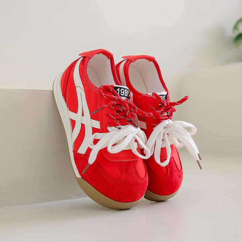 Pink heightened platform German training shoes women's 2025 new pair of shoelaces soft sole sports and leisure shoes fashion Forrest Gump shoes