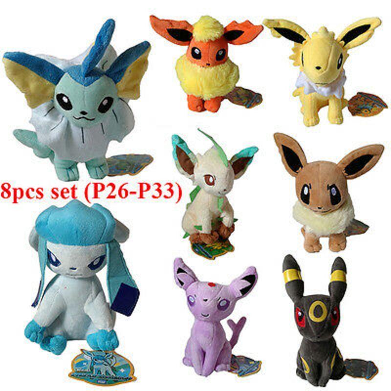 Go Eevee Pikachu Squirtle Plush Stuffed Toy Gifts Figure Version Tv