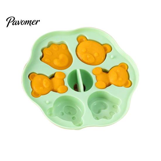 Silicone Molds for Baking Bear Cake Mold, Steamer Safe Food Pan Kids, Non Stick Reusable Heatproof Muffin Pudding Jelly Maker, Kitchen Supplies