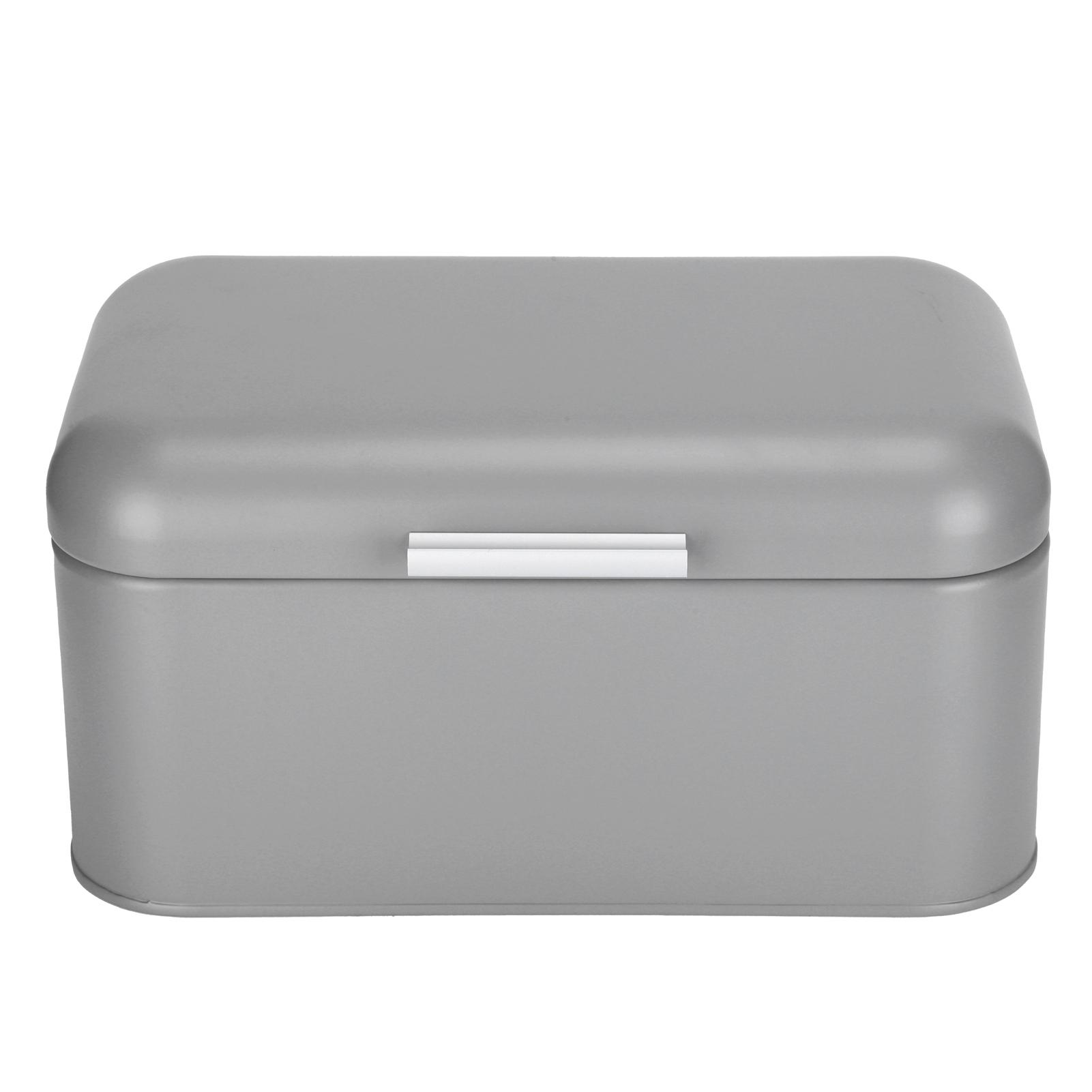 

Bread Storage Box Organizer Food Pastries Storage Container for Kitchen Bakery Gray