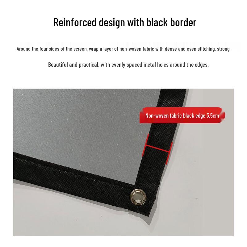 Metallic Anti-Light 120-inch 16:9 HD Projector Screen