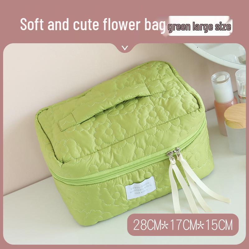 Kawaii Cloud Makeup Bag: Soft, Cute, Large-Capacity, Portable, 3D Storage for Dorms