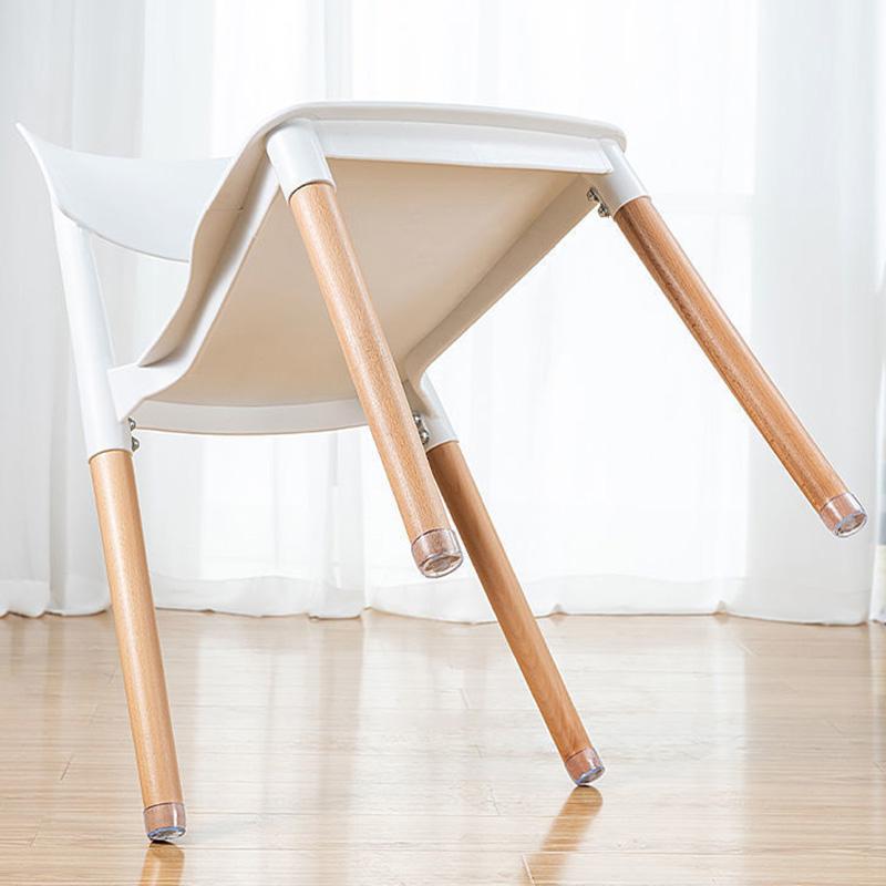 4Pcs/Set 19mm Round Dust-proof Transparent Rubber Furniture Foot Sock Cover Table and Chair Leg Feet Pad Caps Floor Protector Pad