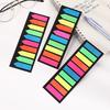 Transparent Sticky Note Strips: Fluorescent Color Arrows, Strong Adhesive, Reusable Index Stickers