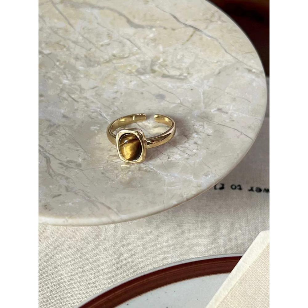 French Retro Blue Butterfly Ring Design Sense Temperament Personality Simple Cold Sense Versatile Ring