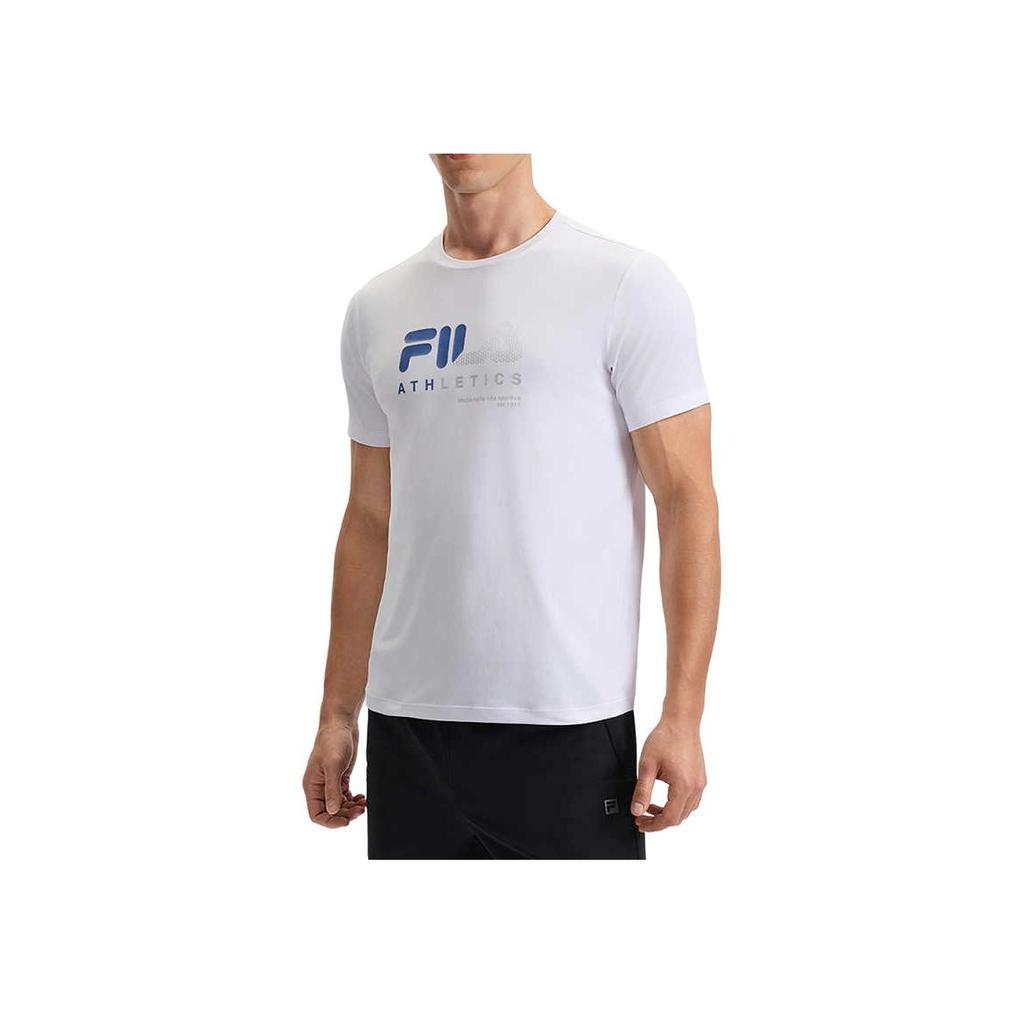 New FILA Fitness T Shirt Men's Jade White A11M521107F-WT