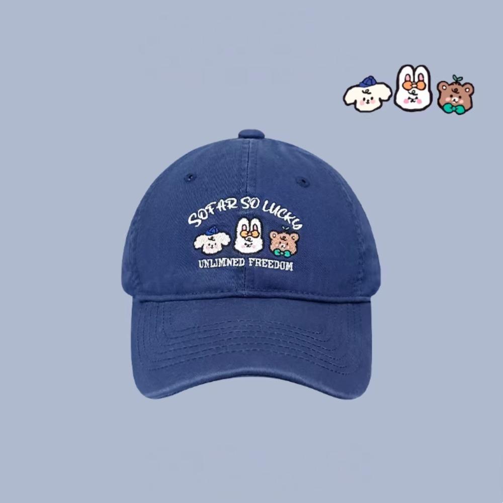 

Korean Vintage Classic Adjustable Baseball Cap Cotton Mesh Embroidery Letter Plain Unisex Outdoor Casual Streetwear Fashion Hat темно-синього кольору