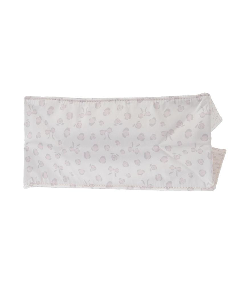 Maison de Fleur Ribbon Leopard Print Gathered Handle Square Tote Bag, Women's, Light Pink
